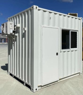 10ft Portable Office Container – Insulated Modular Workspace with Air Conditioning