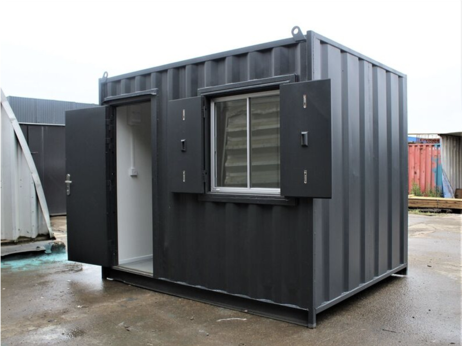10ft Portable Office Shipping Container – Insulated Mobile Office & Workshop