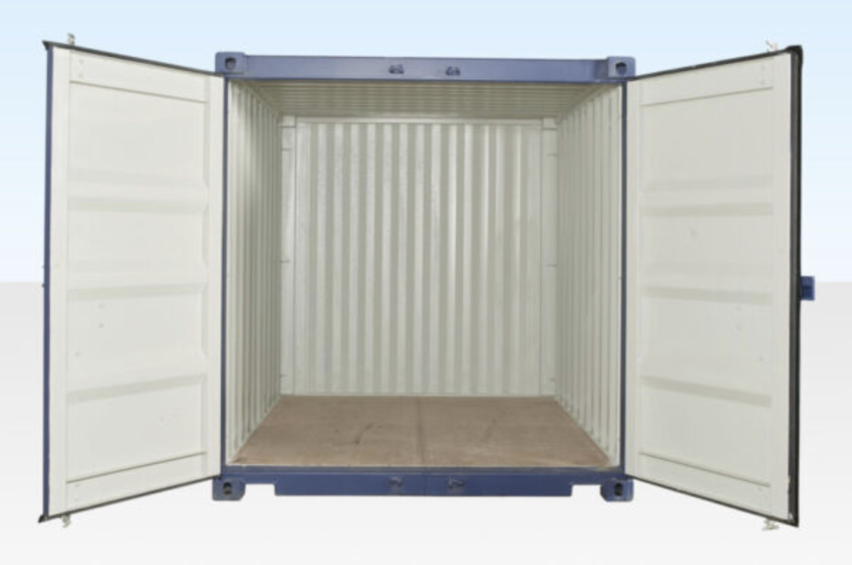 10ft x 8ft One-Trip Blue Shipping Container – Premium Steel Storage Container for Sale