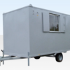 16ft x 7ft 6in Steel Mobile Anti-Vandal Office Cabin – Towable Portable Site Office