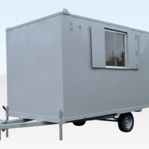 16ft x 7ft 6in Steel Mobile Anti-Vandal Office Cabin – Towable Portable Site Office
