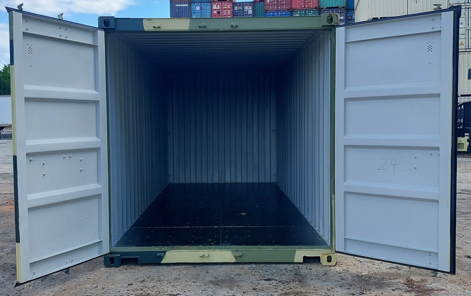 20ft Camouflage One Trip Shipping Container – New Military-Style Steel Storage Container - Image 7
