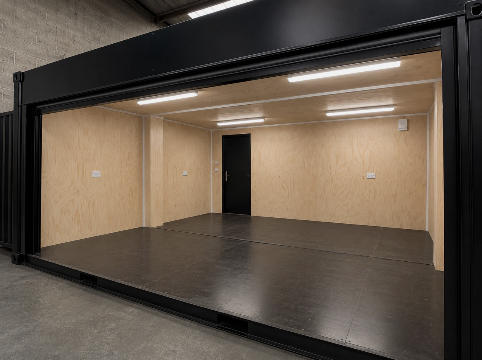 20ft Converted Shipping Container Workshop – Insulated with Electric Roller Shutter & Personnel Door - Image 6