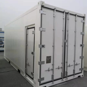 20ft High Cube Refrigerated Shipping Container with Side Personnel Access Door – Single Phase 230V Reefer