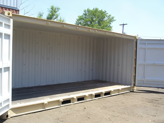 20ft Open Side Shipping Container – Standard & High Cube Full Side Access Storage Container