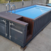 20ft Shipping Container Swimming Pool – Modular Above-Ground Steel Pool with Integrated Filtration