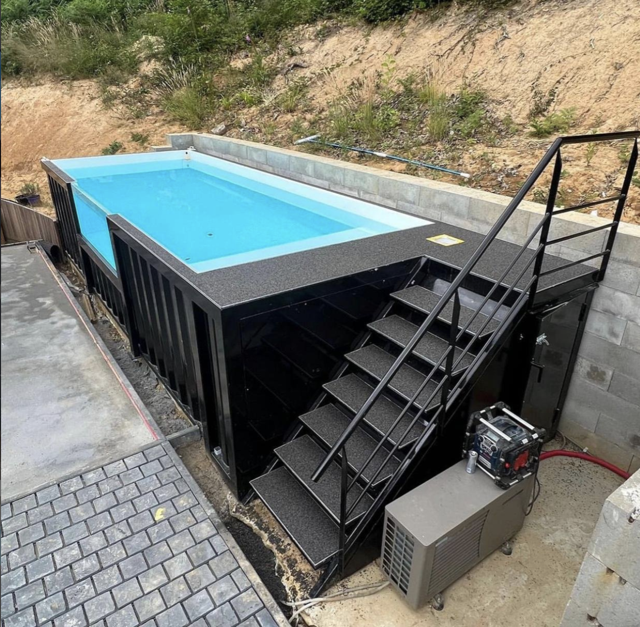 20ft Shipping Container Swimming Pool – Modular Above-Ground Steel Pool with Integrated Filtration - Image 5
