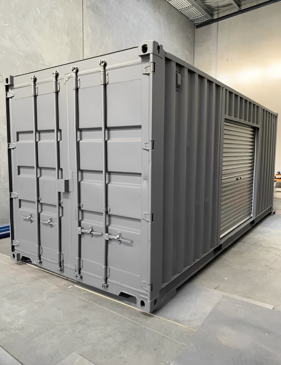 20ft Shipping Container with Side Roll-Up Door – Heavy-Duty Steel Storage with Convenient Side Access - Image 3