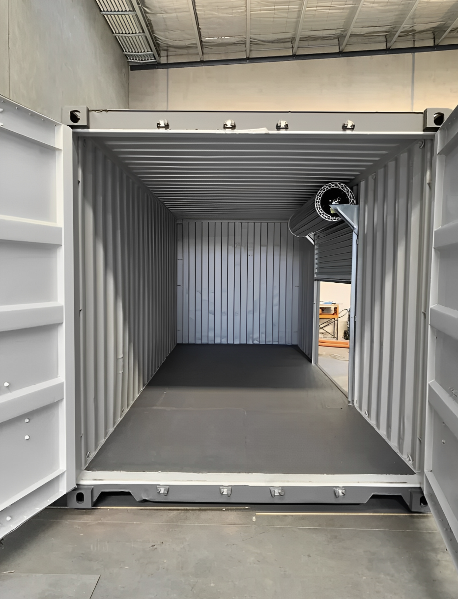 20ft Shipping Container with Side Roll-Up Door – Heavy-Duty Steel Storage with Convenient Side Access - Image 5