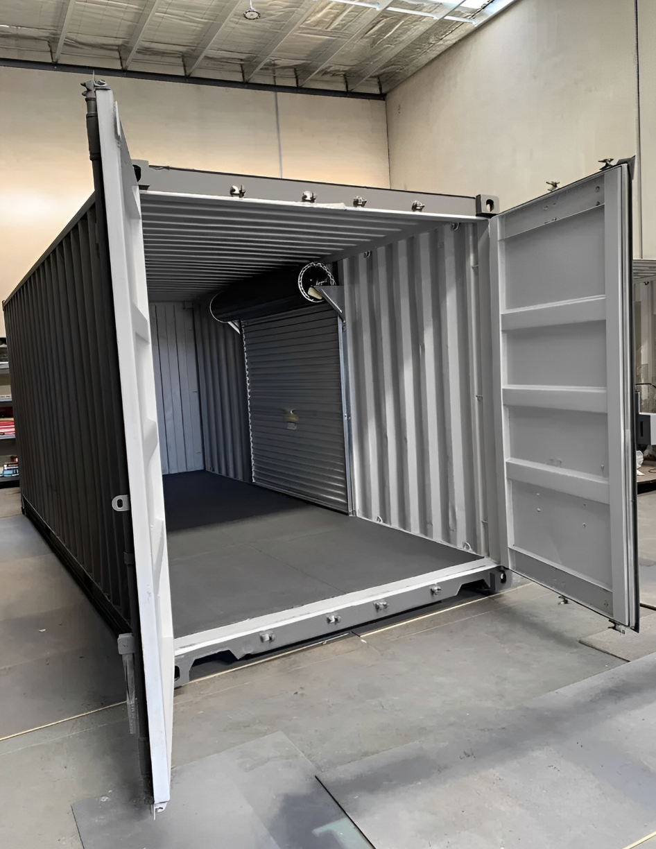 20ft Shipping Container with Side Roll-Up Door – Heavy-Duty Steel Storage with Convenient Side Access - Image 6
