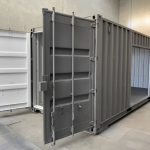 20ft Shipping Container with Side Roll-Up Door – Heavy-Duty Steel Storage with Convenient Side Access