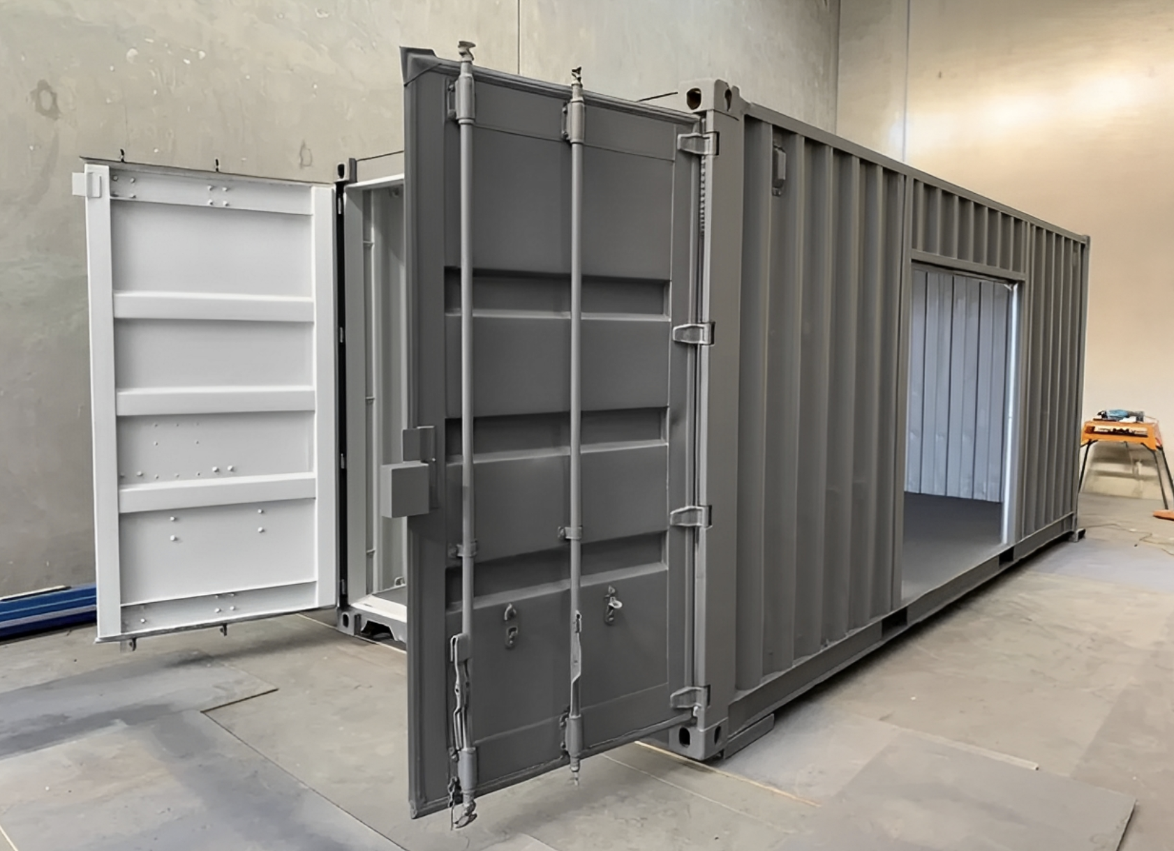 20ft Shipping Container with Side Roll-Up Door – Heavy-Duty Steel Storage with Convenient Side Access