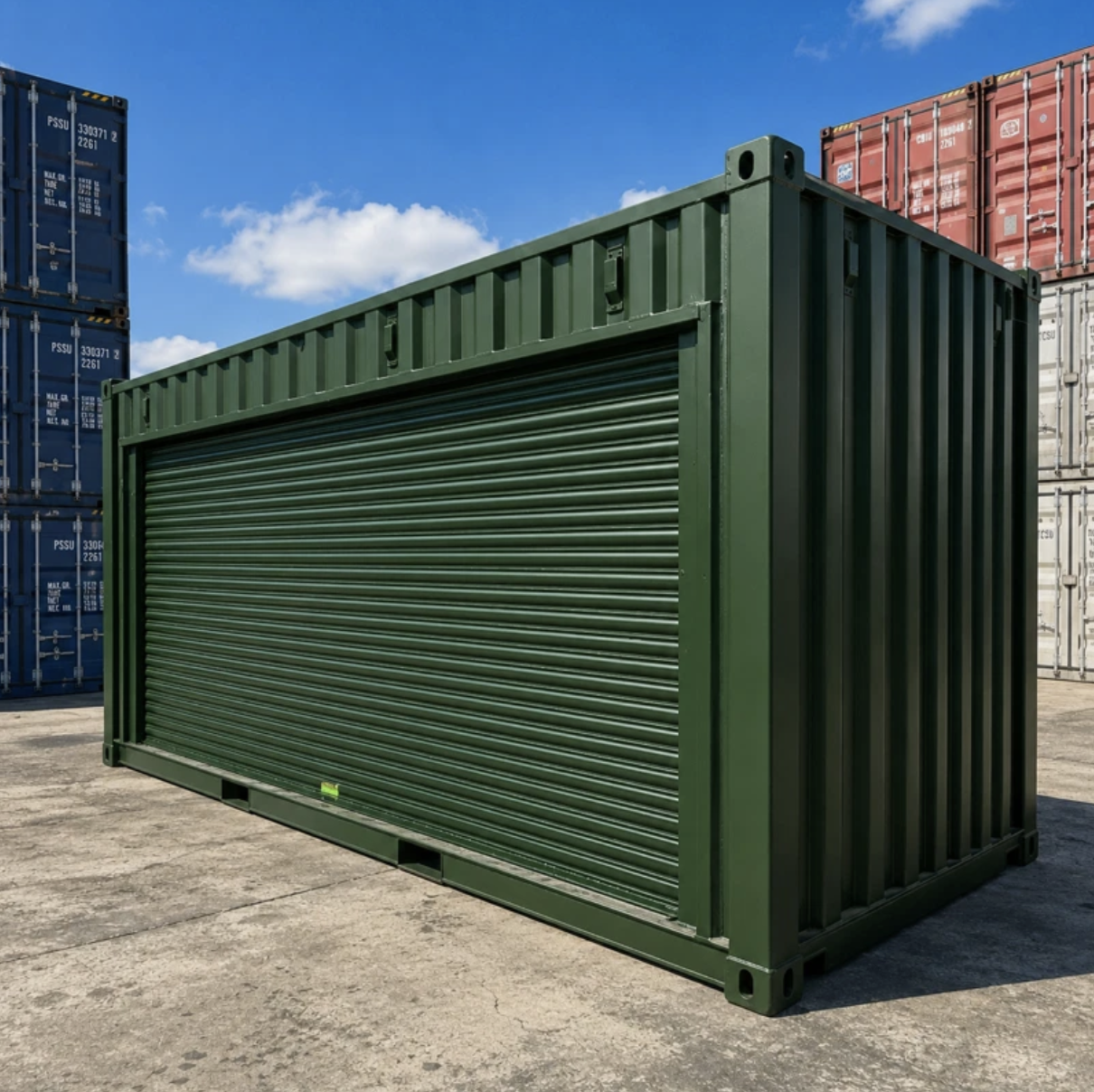 20ft Side Roller Door Shipping Container – Secure Self Storage Unit with Heavy-Duty Roller Shutter - Image 3