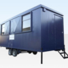 20ft x 7ft 6in Mobile Canteen Cabin – Towable Steel Site Welfare Unit with Twin Axles