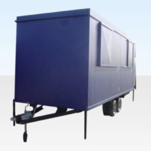 20ft x 7ft 6in Mobile Canteen Cabin – Towable Steel Site Welfare Unit with Twin Axles