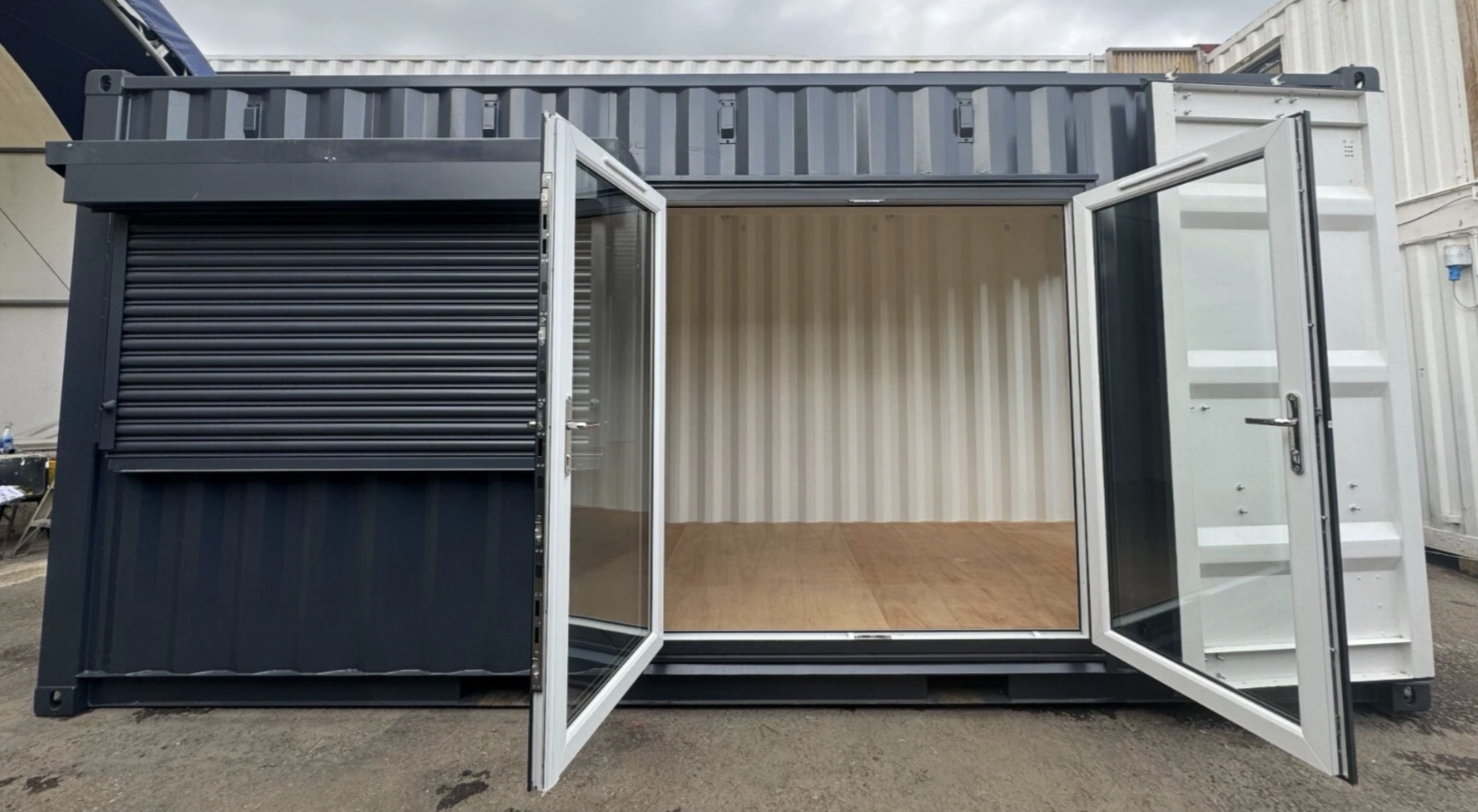20ft x 8ft Custom Shipping Container Conversion – Portable Building & Modular Space