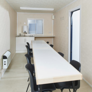 20ft x 8ft Steel Anti-Vandal Canteen Cabin – Insulated Portable Site Welfare & Break Room