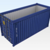 20ft x 8ft Used Open Top Shipping Container – Heavy Duty Steel Cargo Storage Container