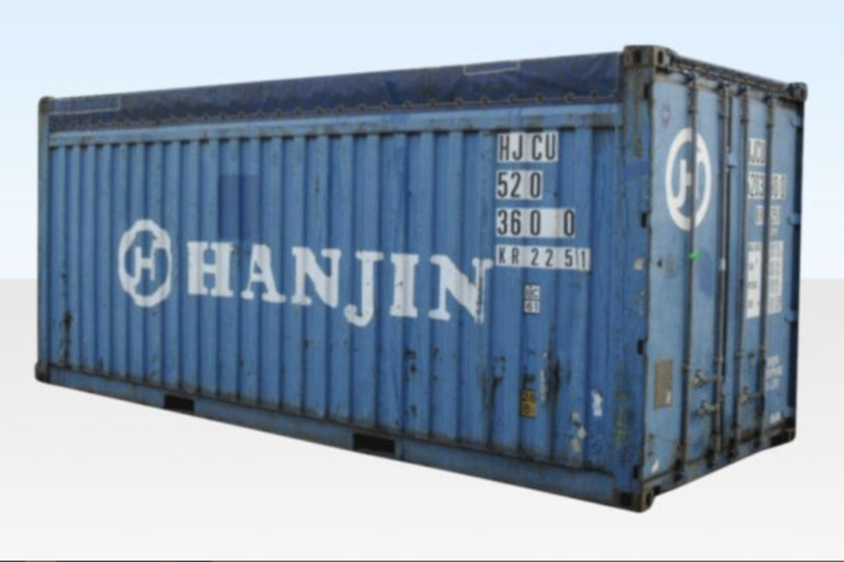 20ft x 8ft Used Open Top Shipping Container – Heavy Duty Steel Cargo Storage Container - Image 4