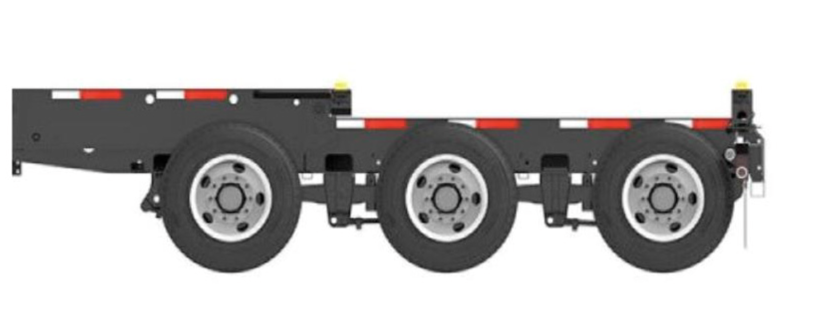 20–40ft Tridem Combo Slider Container Chassis – Adjustable Intermodal Shipping Container Trailer - Image 3