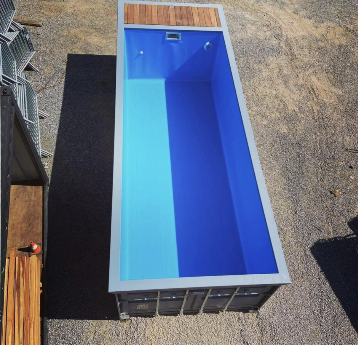 30ft Shipping Container Swimming Pool – Modular Steel Pool with Integrated Filtration System - Image 3