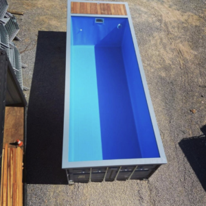 30ft Shipping Container Swimming Pool – Modular Steel Pool with Integrated Filtration System