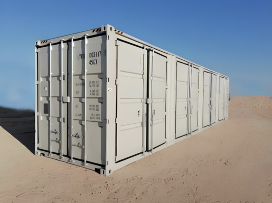 40ft High Cube Multi-Door Shipping Container – Extra-Tall Steel Storage Container with Multiple Access Doors