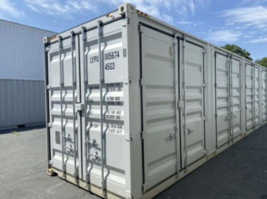 40ft High Cube One Trip Open Side Shipping Container – Full-Length Side Access Steel Storage Container