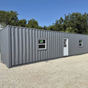 Alternative view of 40ft High Cube Shipping Container Workshop – Insulated Steel Workshop with LED Lighting & Generator-Ready Electrical System