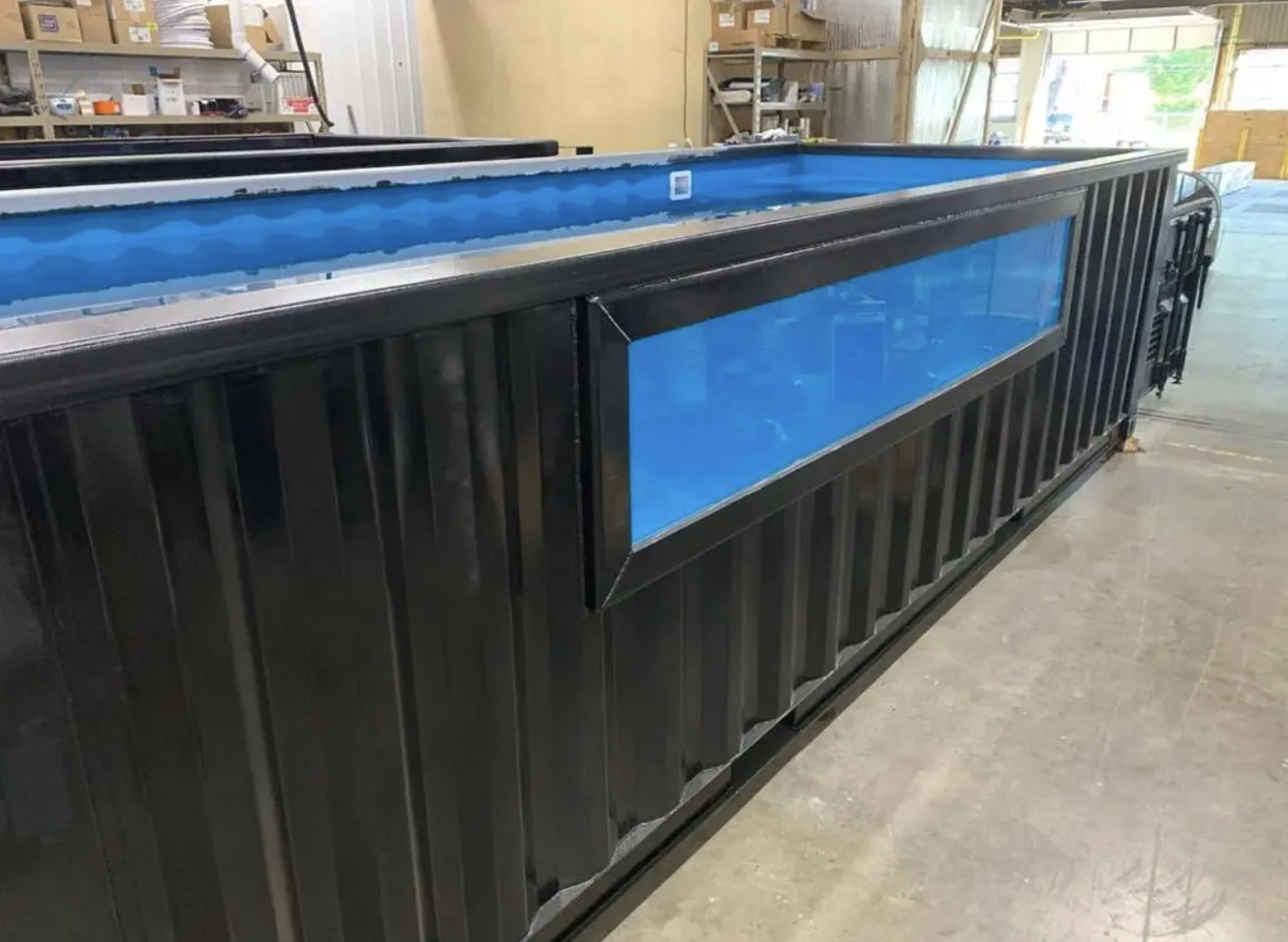 40ft Shipping Container Pool – Modular Steel Swimming Pool with Integrated Filtration System - Image 3