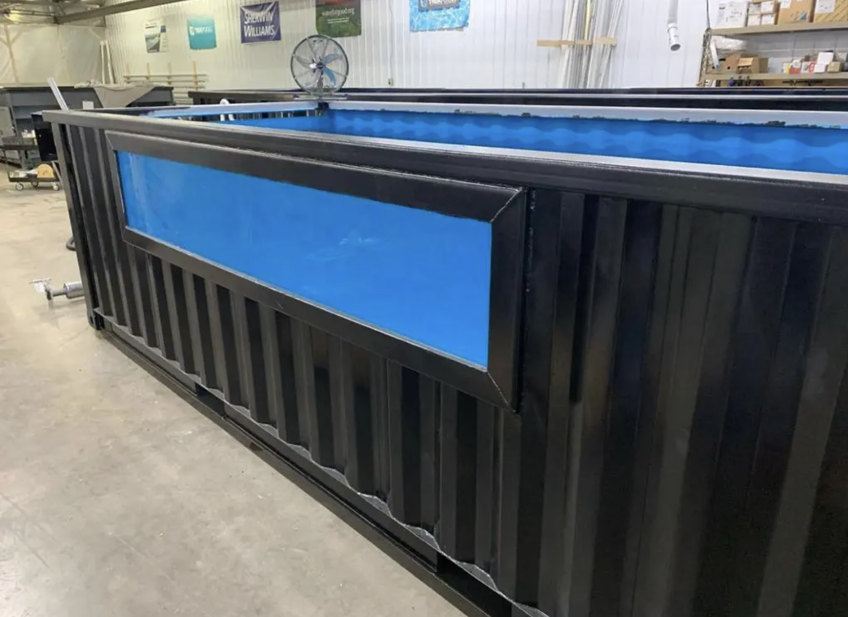 40ft Shipping Container Pool – Modular Steel Swimming Pool with Integrated Filtration System - Image 4