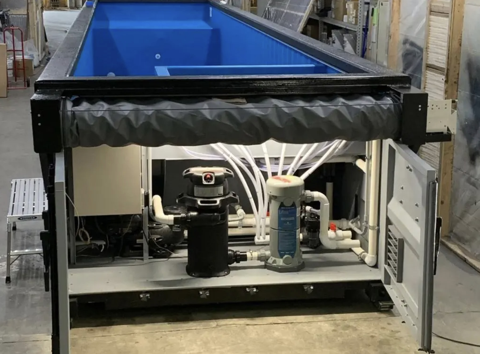 40ft Shipping Container Swimming Pool – Modular Steel Pool with Integrated Filtration System - Image 6