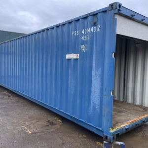 Alternative view of 40ft x 8ft Shipping Container with Roller Shutter Door – ISO Steel Storage Container