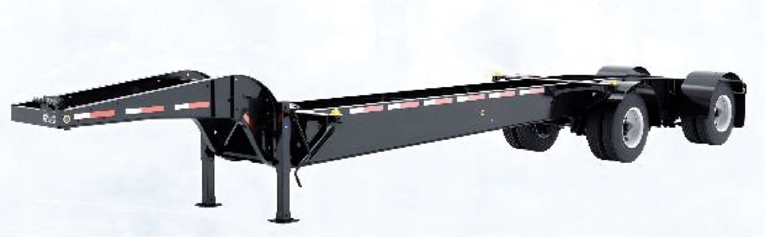 43ft ISO Tank Container Chassis – Heavy Duty 4 Twist Lock Intermodal Tank Container Trailer - Image 3