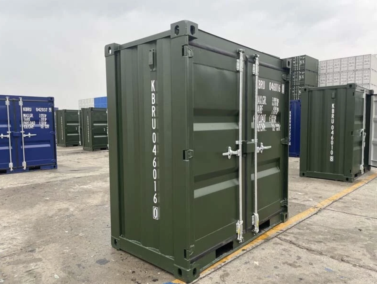 4ft x 7ft One-Trip Shipping Storage Container – Compact Steel Storage Solution