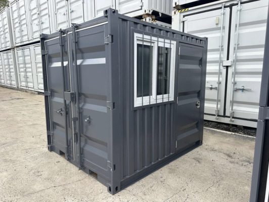 7ft Shipping Container Welfare Unit – Portable Office, Site Cabin & Garden Workspace