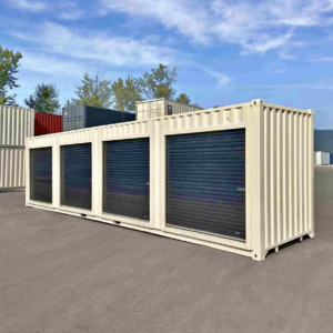 40ft High Cube Shipping Container with Roll-Up Door – Extra-Tall Steel Storage Container with Convenient Side Access