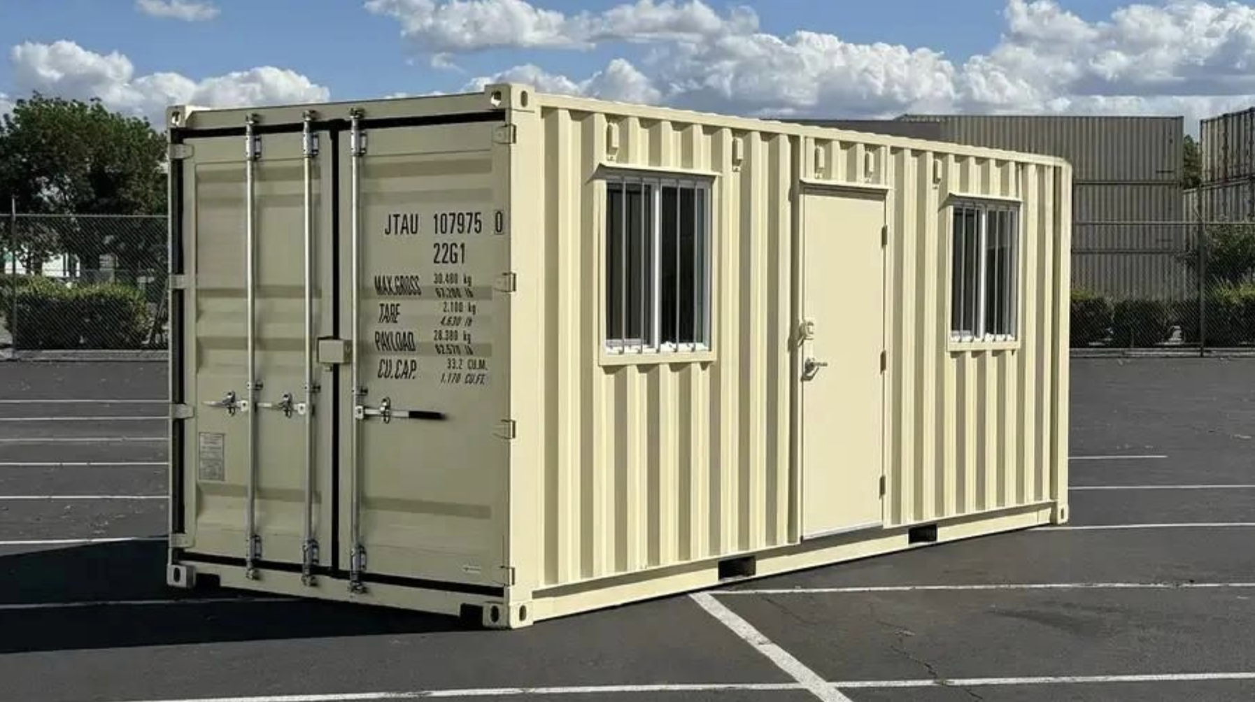 20ft Ground Level Office Container – Portable, Secure & Fully Equipped Onsite Workspace - Image 4
