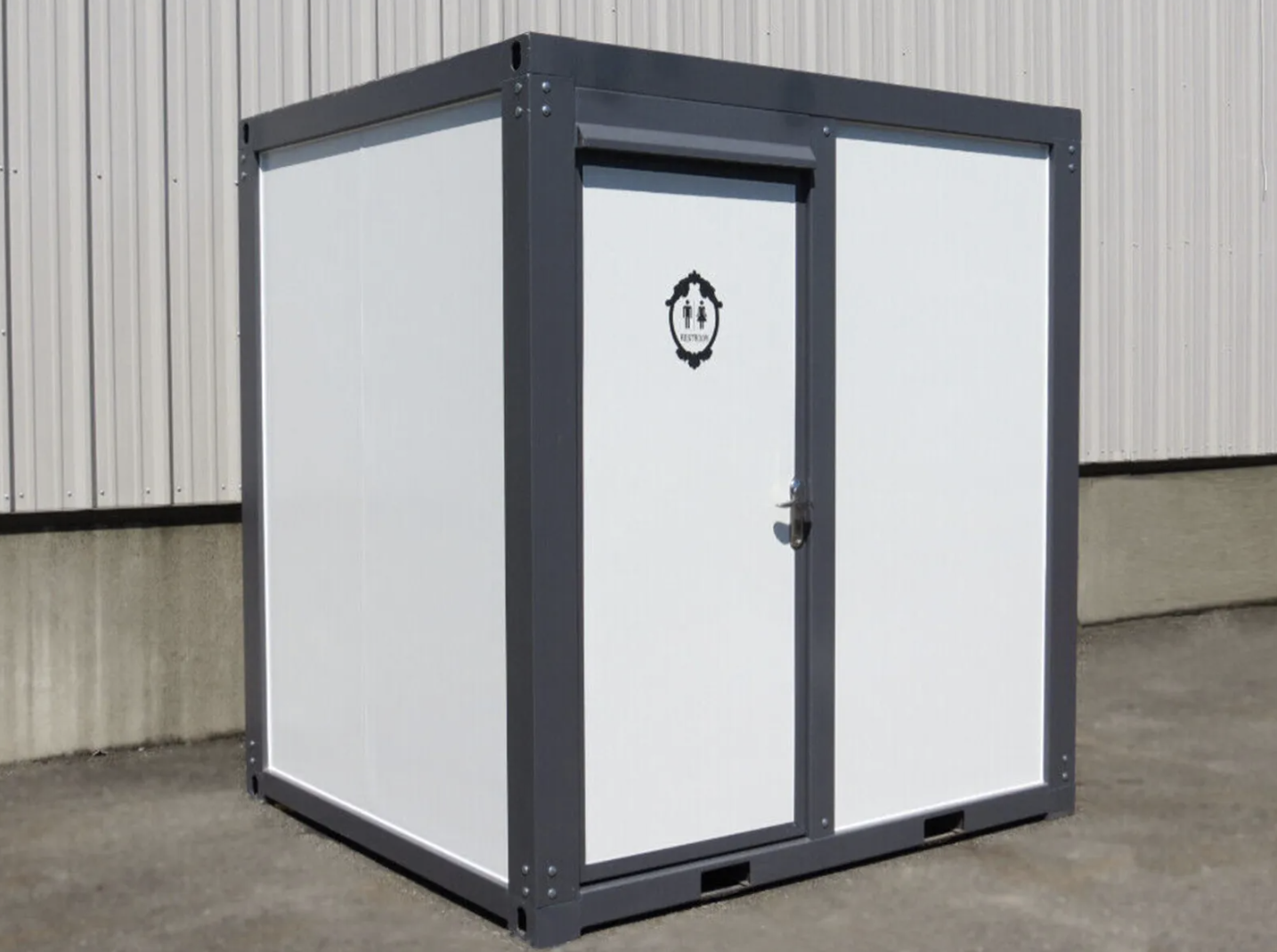 Portable Restroom Bathroom Unit with Toilet, Shower & Sink – Mobile All-in-One Washroom
