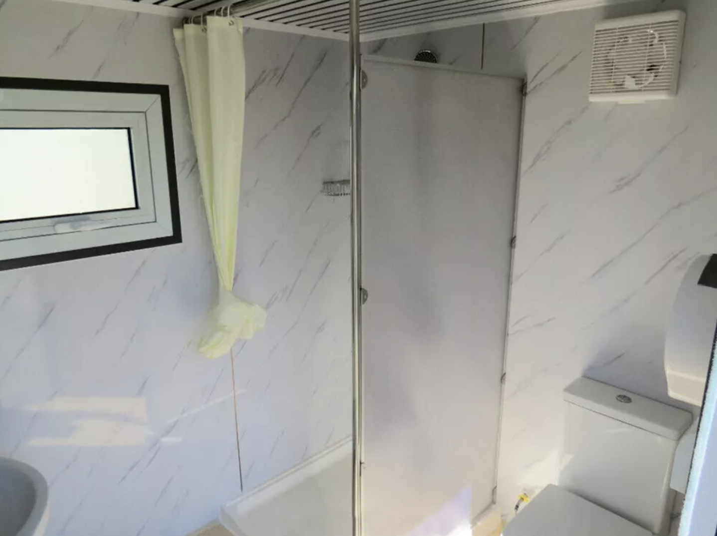 Portable Restroom Bathroom Unit with Toilet, Shower & Sink – Mobile All-in-One Washroom - Image 7