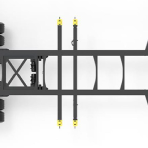 20–40 Ft Tridem Combo Slider Container Chassis